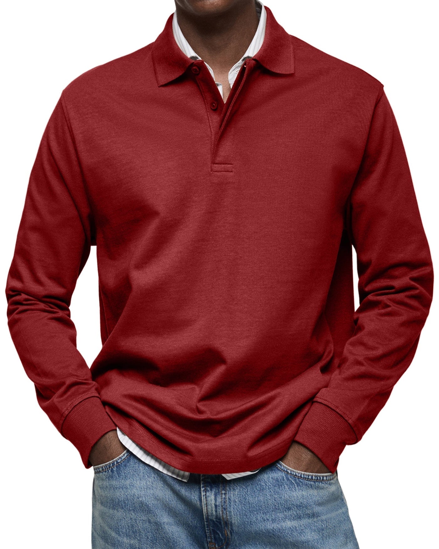 Torsten™ | Casual Poloshirt med Lange Ærmer - Vellor Wear