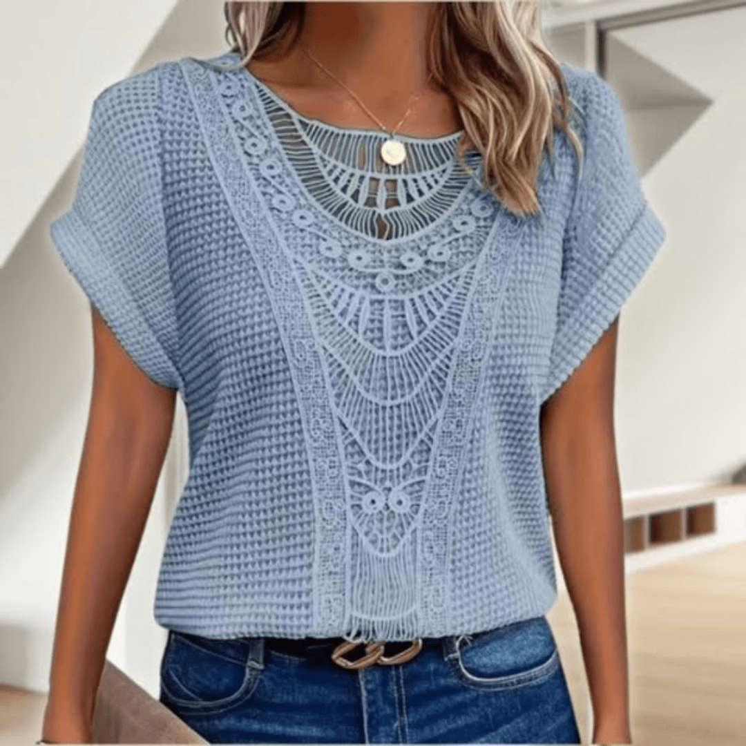 Karin™ – Elegant bluse i Ibiza-stil - Vellor Wear