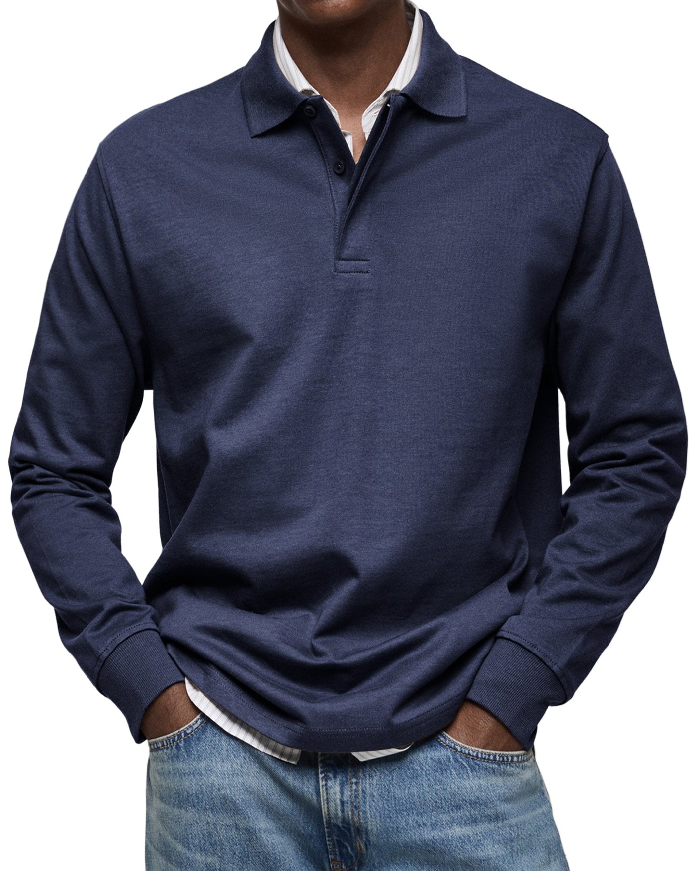 Torsten™ | Casual Poloshirt med Lange Ærmer - Vellor Wear