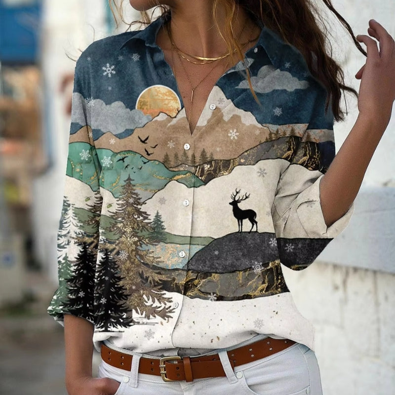 Stilfuld Kunstbluse - Vellor Wear
