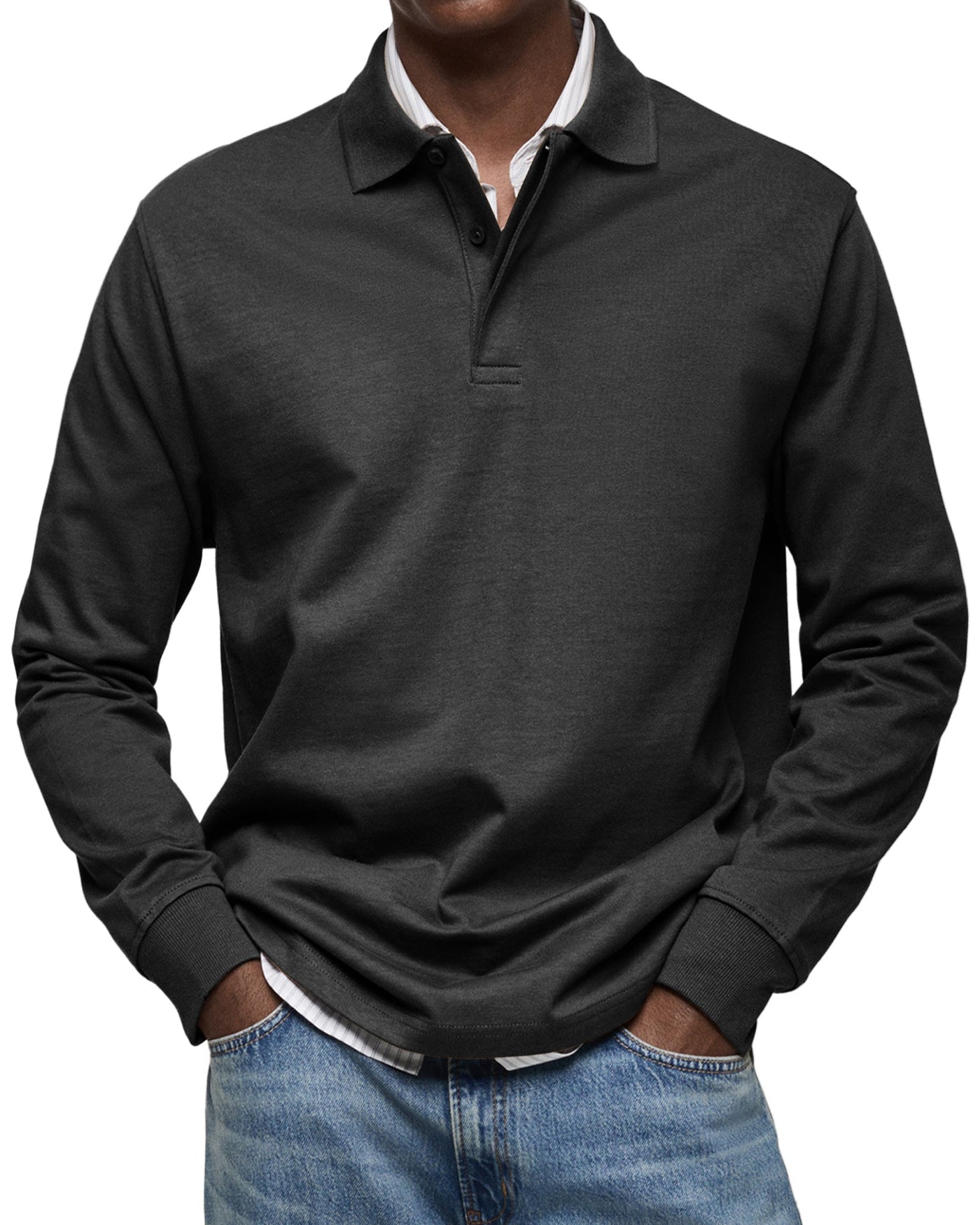 Torsten™ | Casual Poloshirt med Lange Ærmer - Vellor Wear