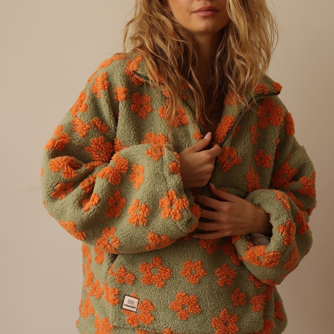 Daisy Fleece-Pullover Bloom - Vellor Wear