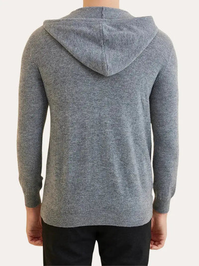 Cashmere Strik Zip Vest - Mørkegrå - Vellor Wear