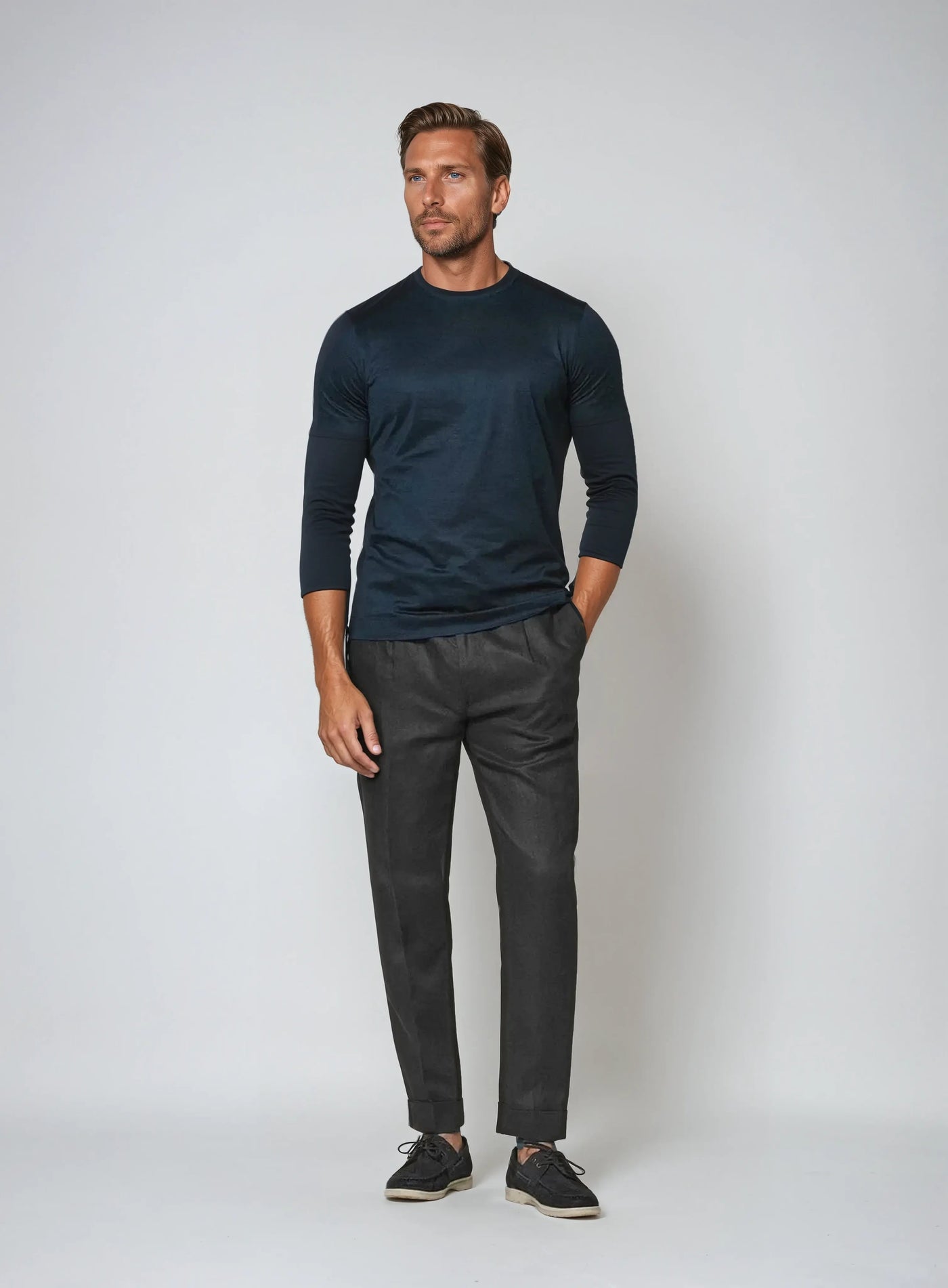 Sea Side Linnen Bukser - Sort - Vellor Wear