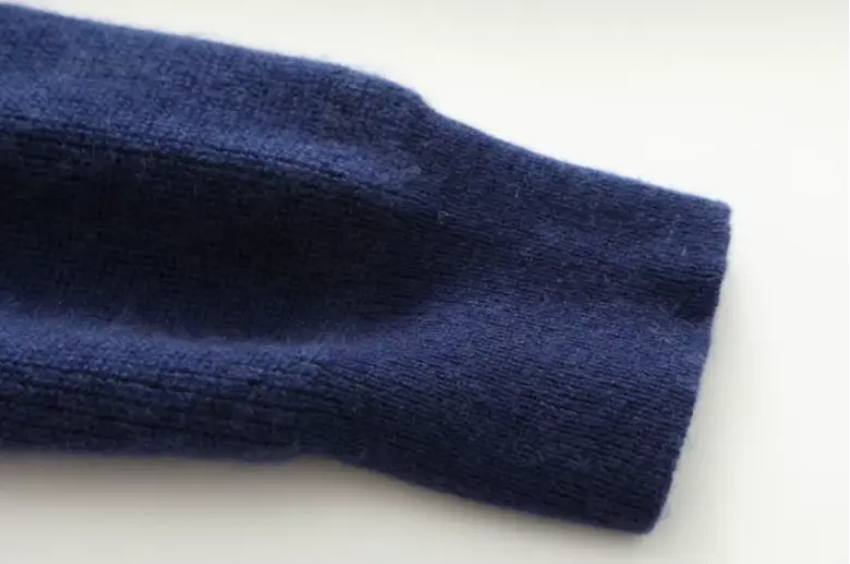 Cashmere Strik Zip Vest - Intens Blå - Vellor Wear