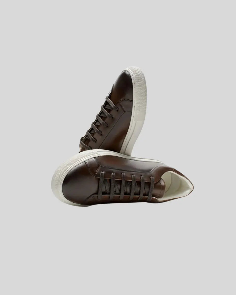 Læder Oxford Sneakers - Brun - Vellor Wear