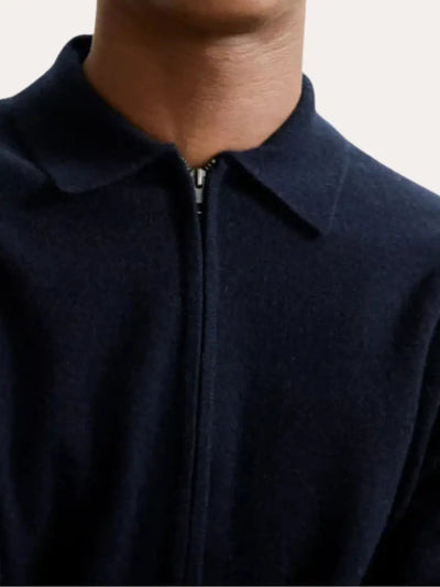 Cashmere Jakke Marineblå - Vellor Wear