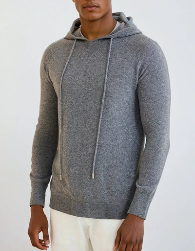 Essential Cashmere Hoodie - Mørkegrå - Vellor Wear
