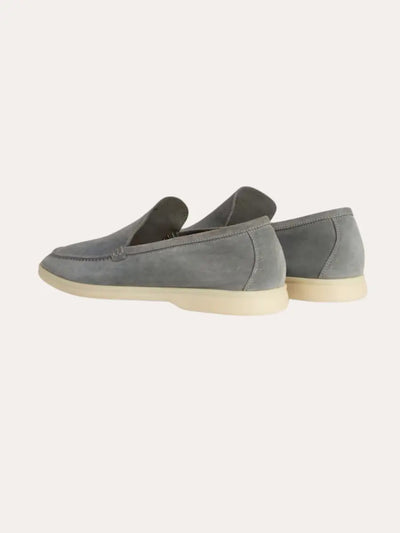 Forfinet Suede Loafers – Mørkegrå - Vellor Wear