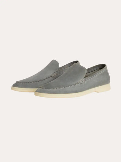 Forfinet Suede Loafers – Mørkegrå - Vellor Wear