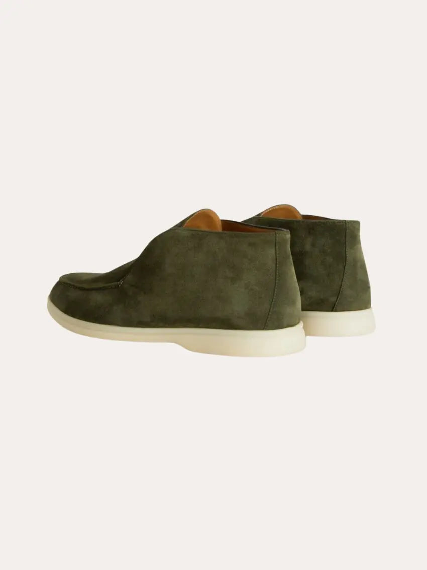 Suedette City Loafers - Dyb Grøn - Vellor Wear