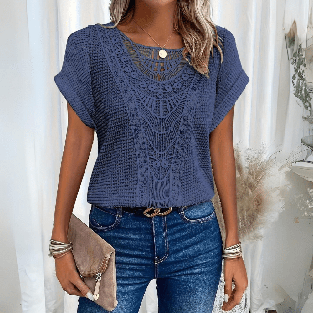Karin™ – Elegant bluse i Ibiza-stil - Vellor Wear