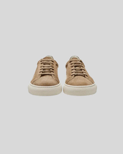 Læder Oxford Sneakers - Khaki - Vellor Wear