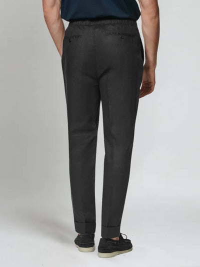 Sømands Linned Bukser - Sort - Vellor Wear