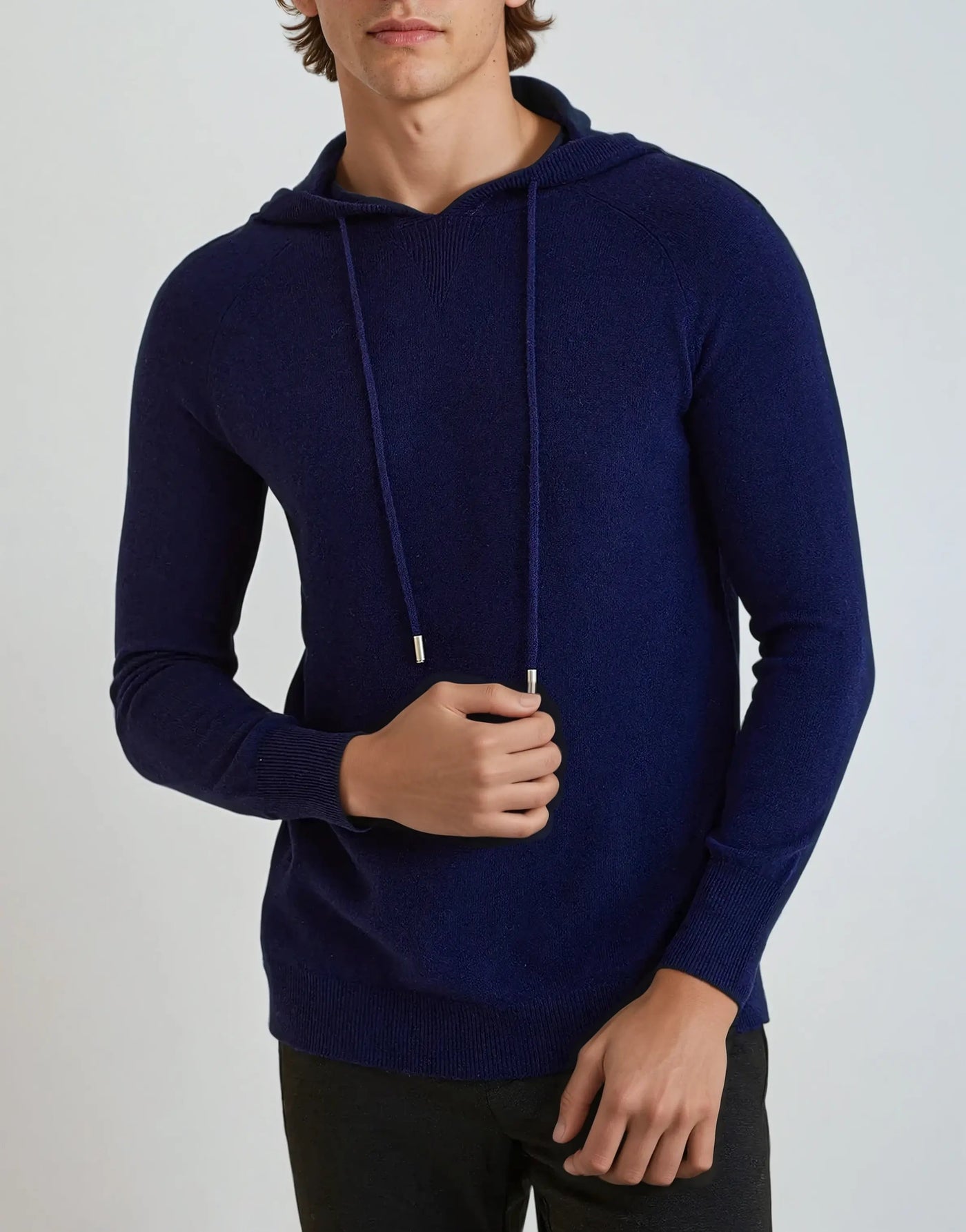 Essentiel Cashmere Hoodie - Marineblå - Vellor Wear