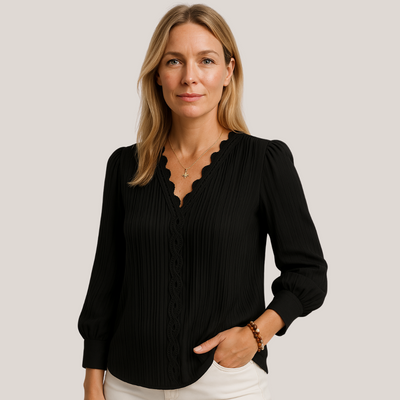 Chiffon Bluse - Vellor Wear