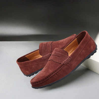 Andreas™ – Loafers i ruskind - Vellor Wear