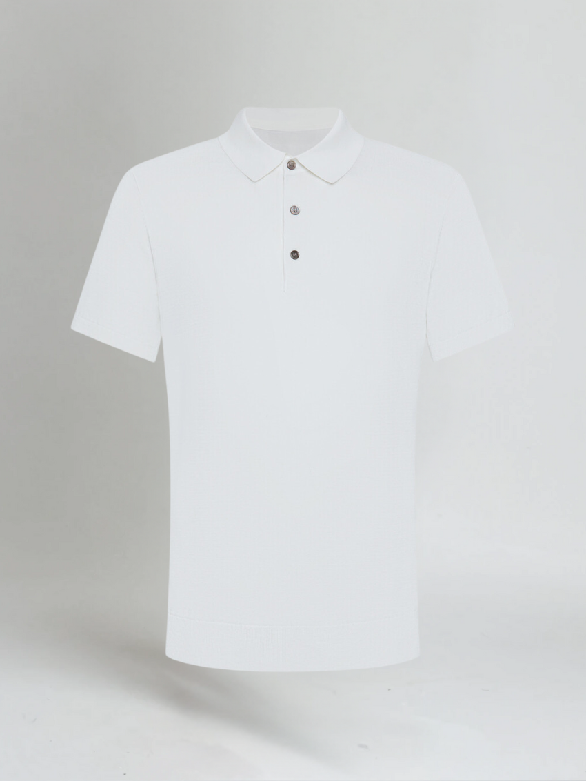 Premium Polo Shirt - Hvid - Vellor Wear