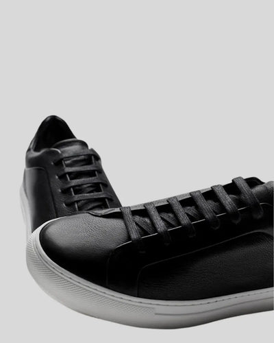 Læder Oxford Sneakers - Sort - Vellor Wear