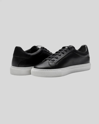 Læder Oxford Sneakers - Sort - Vellor Wear