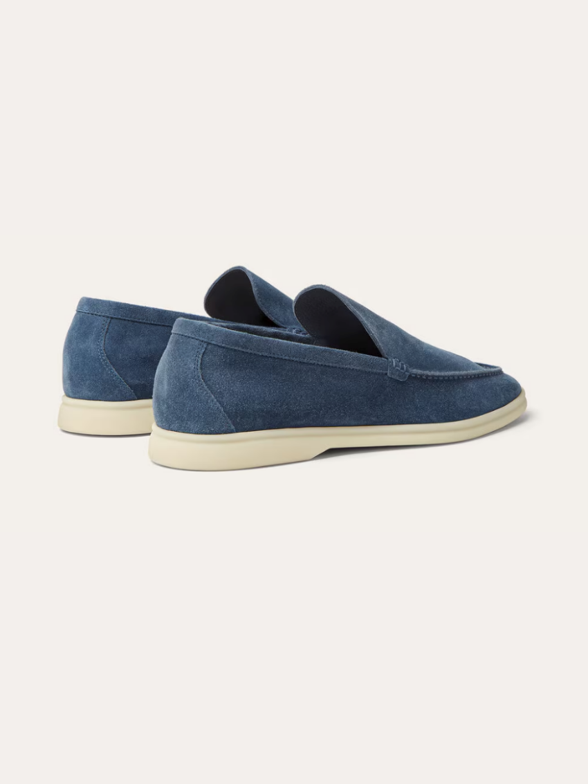 Fins Suede Loafers – Intens Blå - Vellor Wear