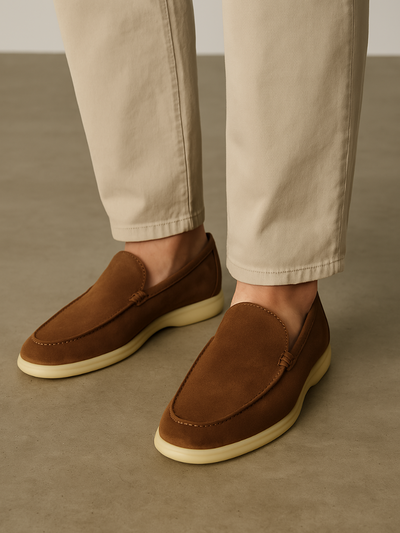 Forfinet Suede Loafers – Brun - Vellor Wear