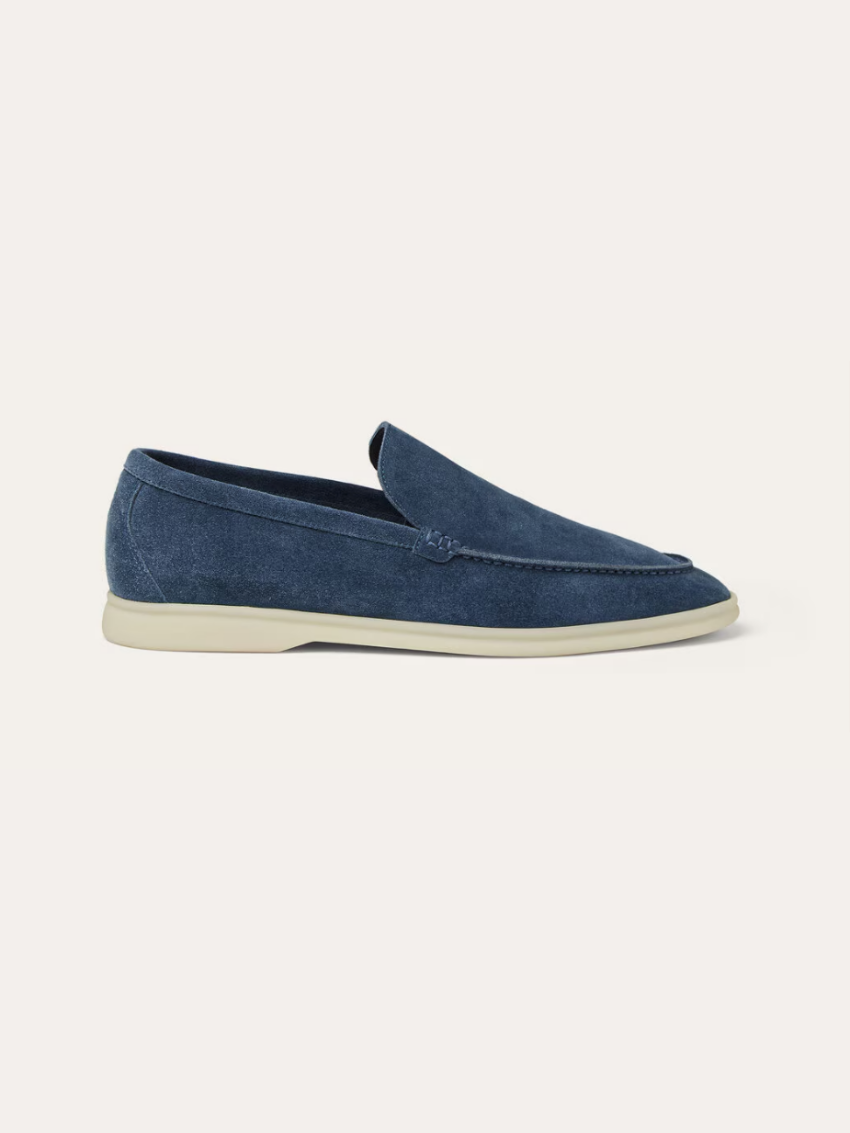 Fins Suede Loafers – Intens Blå - Vellor Wear