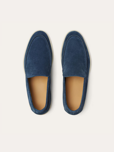 Fins Suede Loafers – Intens Blå - Vellor Wear